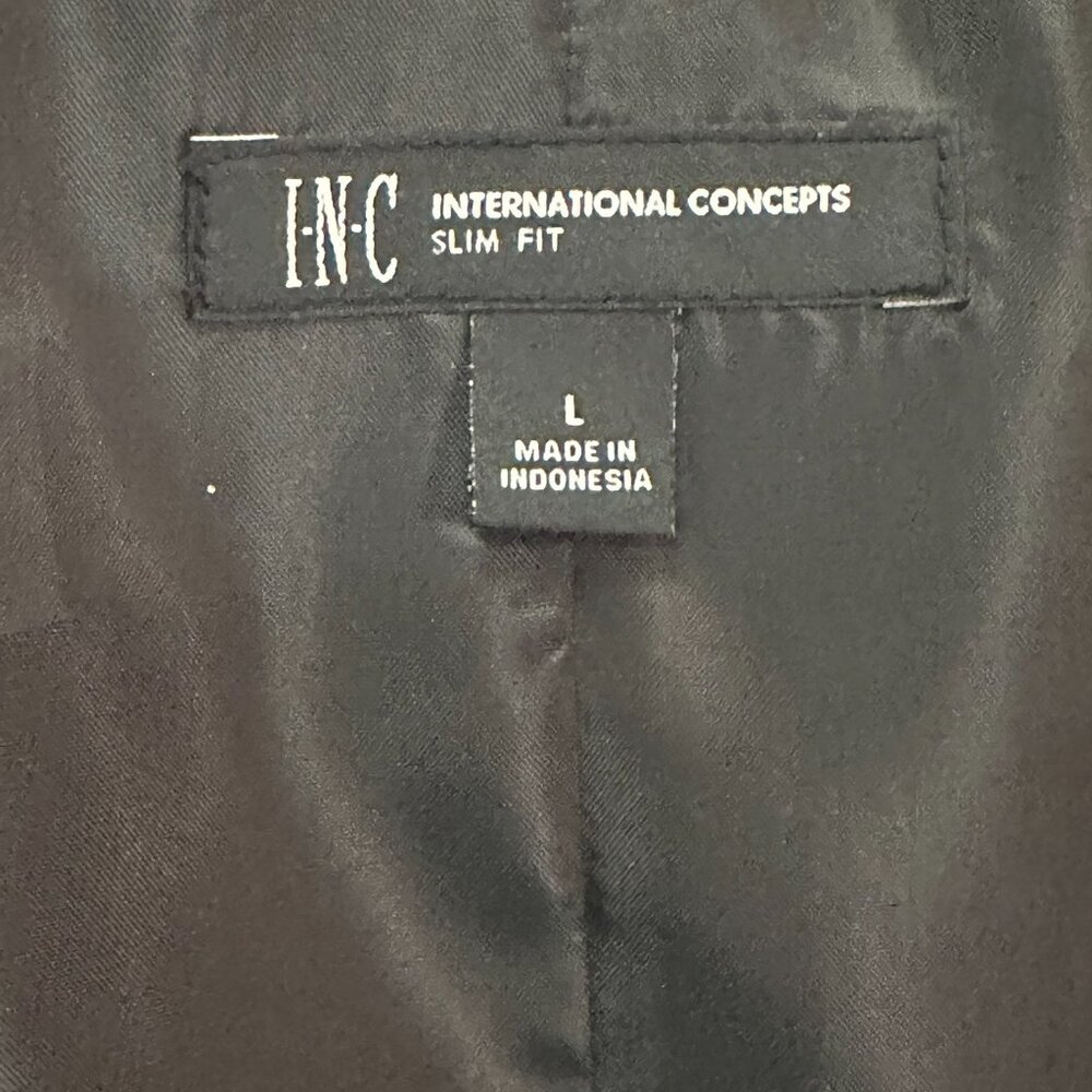 I.N.C. International Concepts Men’s Velvet Vest ‘Black’, Men's Size L - Picture 3 of 4